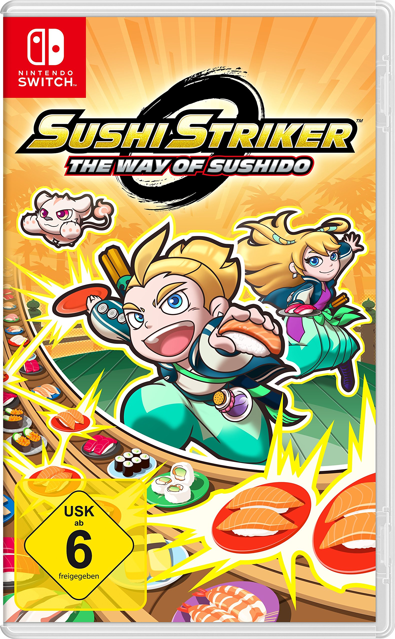 Sushi Striker: The Way of Sushido - Nintendo Switch Game | Fast-Paced Puzzle Adventure | Perfect for Family Game Night & Anime Fans