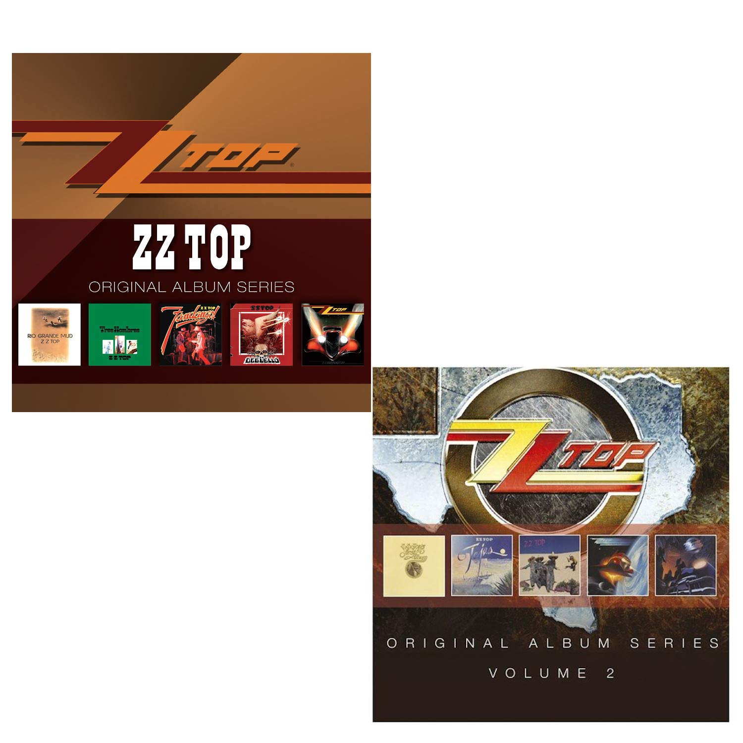 ZZ Top Greatest Hits Album Bundle - Original Album Series Vol. 1 & 2 - Classic Rock Collection for Parties, Road Trips & Music Lovers