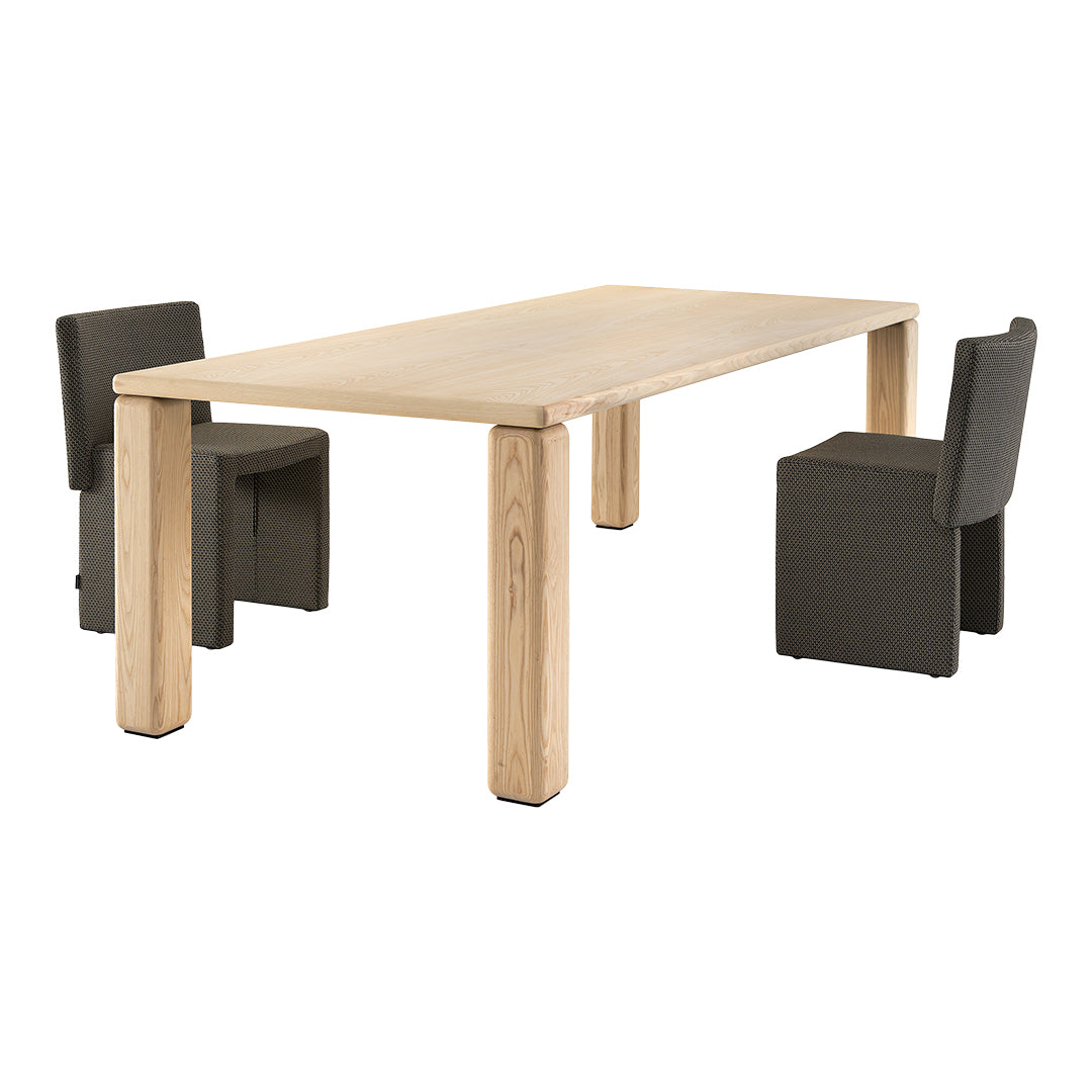 Modern Rectangular Cita Dining Table - Solid Wood Kitchen Table for 6-8 People - Perfect for Family Gatherings & Dinner Parties