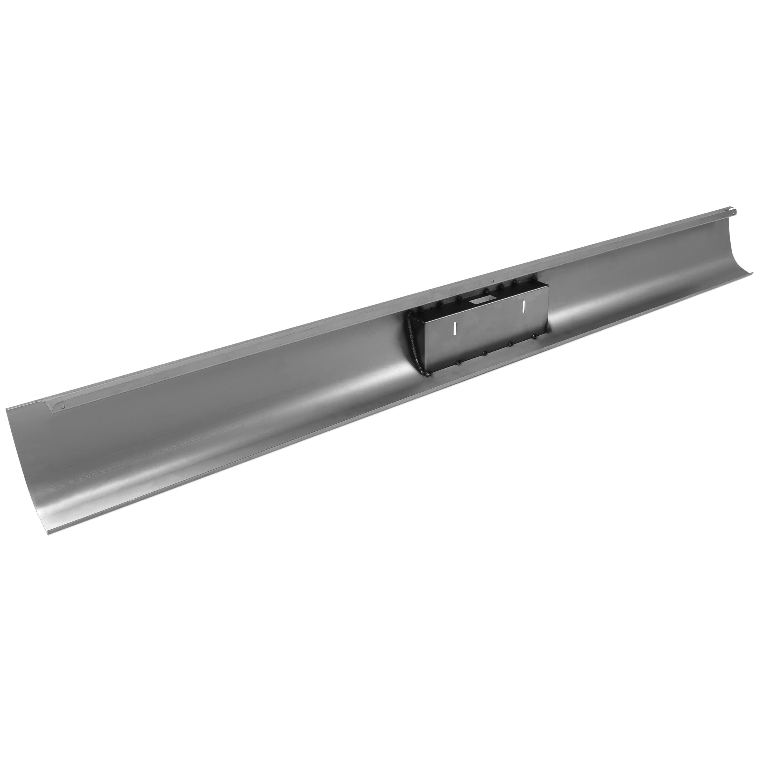 HECASA Rear Roll Pan for 1967-1972 Ford F100 Pickup Fleetside - Steel Truck Roll Pan with LED Lights, Center Plate Box, Anti-Rust Oil & Bare-Metal Finish | Perfect for Restoration & Custom Truck Builds