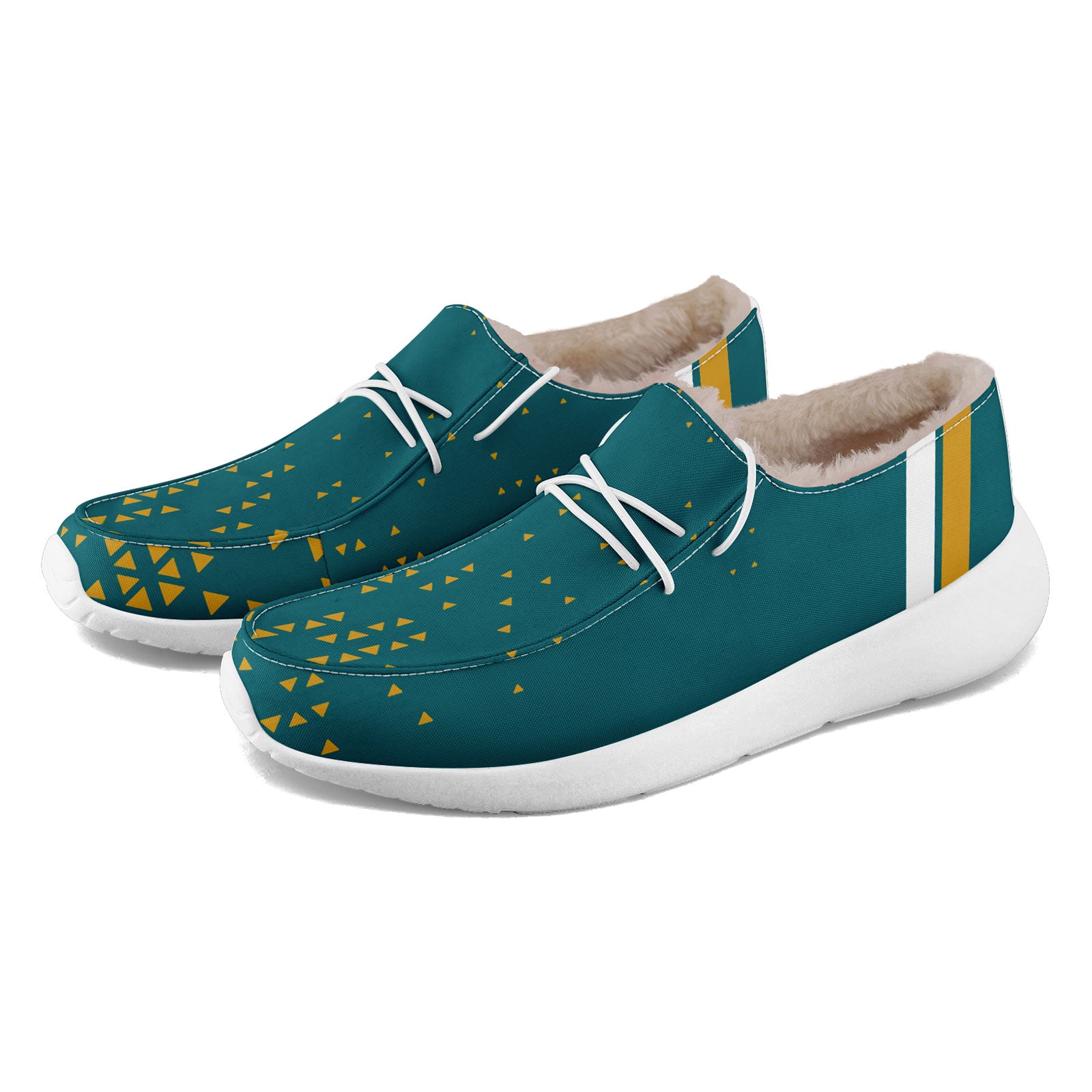 Custom Green & Yellow Jacksonville Personalized Sneakers - FN042 D020279 Size 16 | Trendy Casual Shoes for Walking, Running & Streetwear Fashion