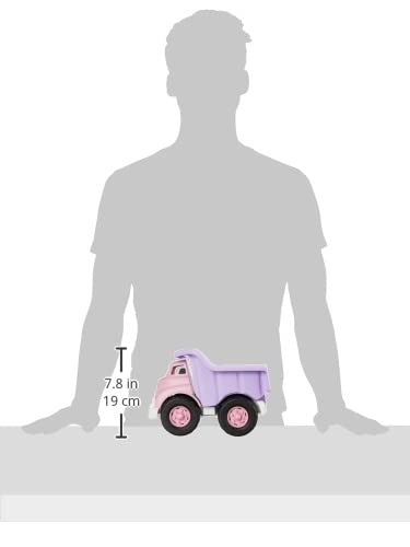 Green Toys Dump Truck Pink - Eco-Friendly Plastic Construction Toy for Kids | Fun Sandbox, Beach & Outdoor Play Vehicle for Toddlers & Preschoolers