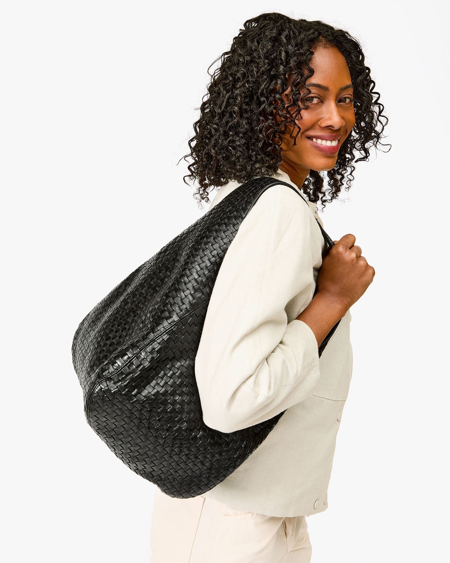 Bando Black Woven Checker 1 - Stylish and Durable Checkered Pattern for Fashion Accessories | Perfect for Bags, Wallets, and DIY Craft Projects