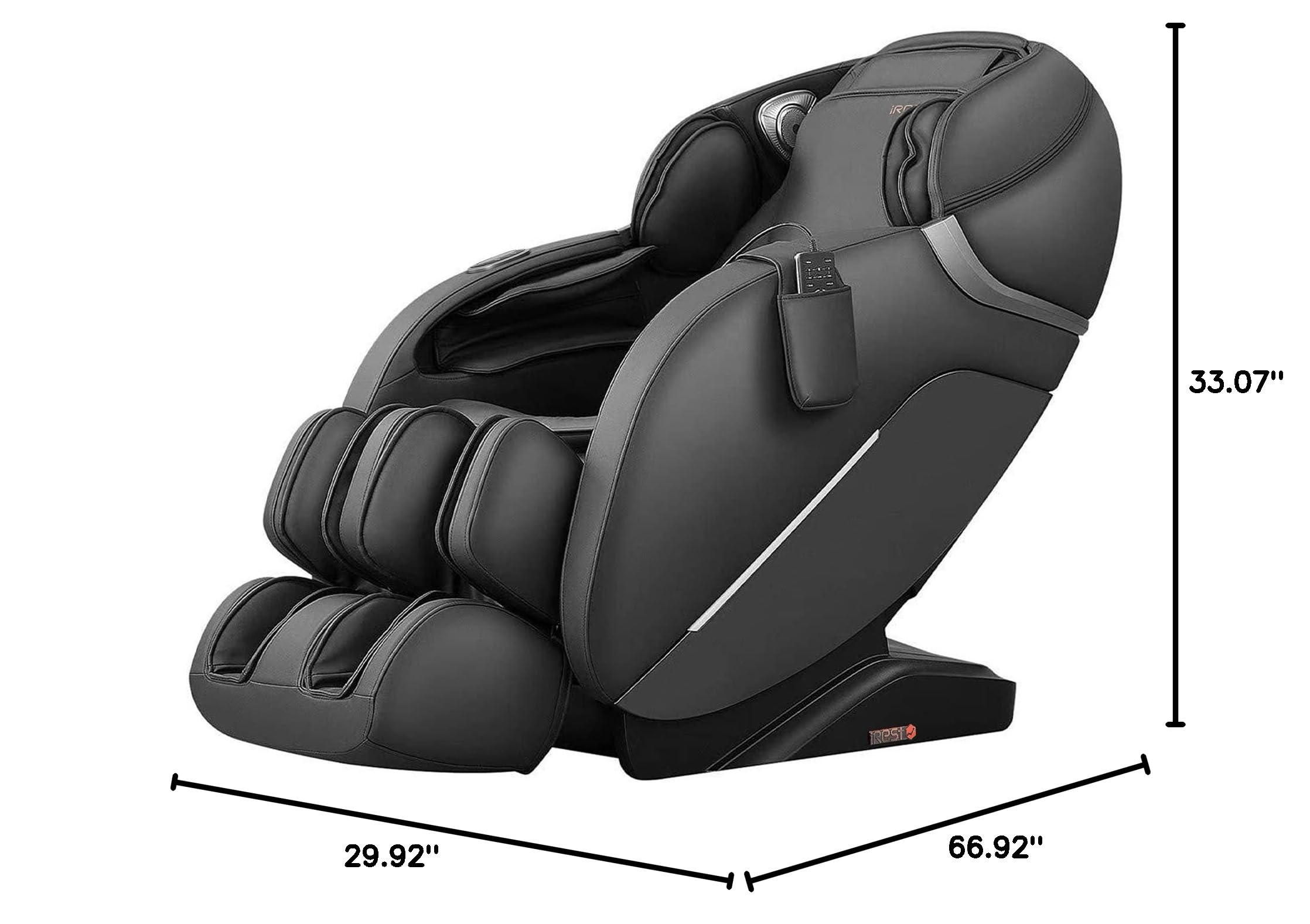 iRest 2025 SL Track Full Body Zero Gravity Massage Chair with Bluetooth Speaker, Air Compression, Heating & Foot Roller - Perfect for Home Office Relaxation & Pain Relief Therapy