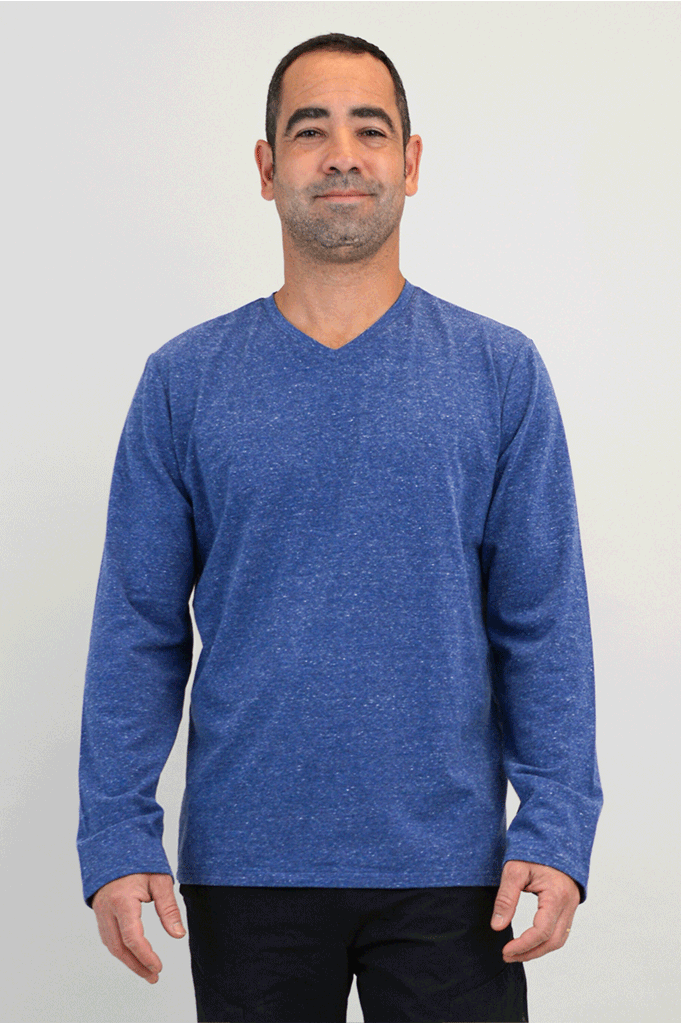 Adam Men's Long Sleeve Denim Shirt - Soft Bamboo Fabric - Casual Wear for Work & Outdoor Activities