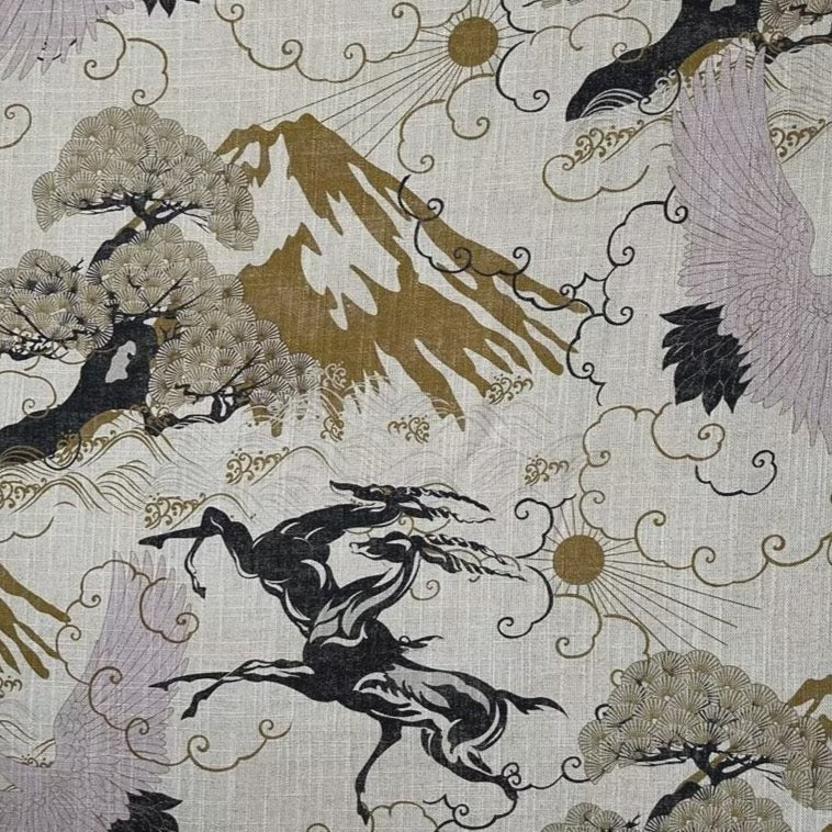 Eternal Toile Fabric - Premium French-Inspired Printed Cotton Fabric for Upholstery & Home Decor | Perfect for Curtains, Pillows, and Vintage-Style DIY Projects