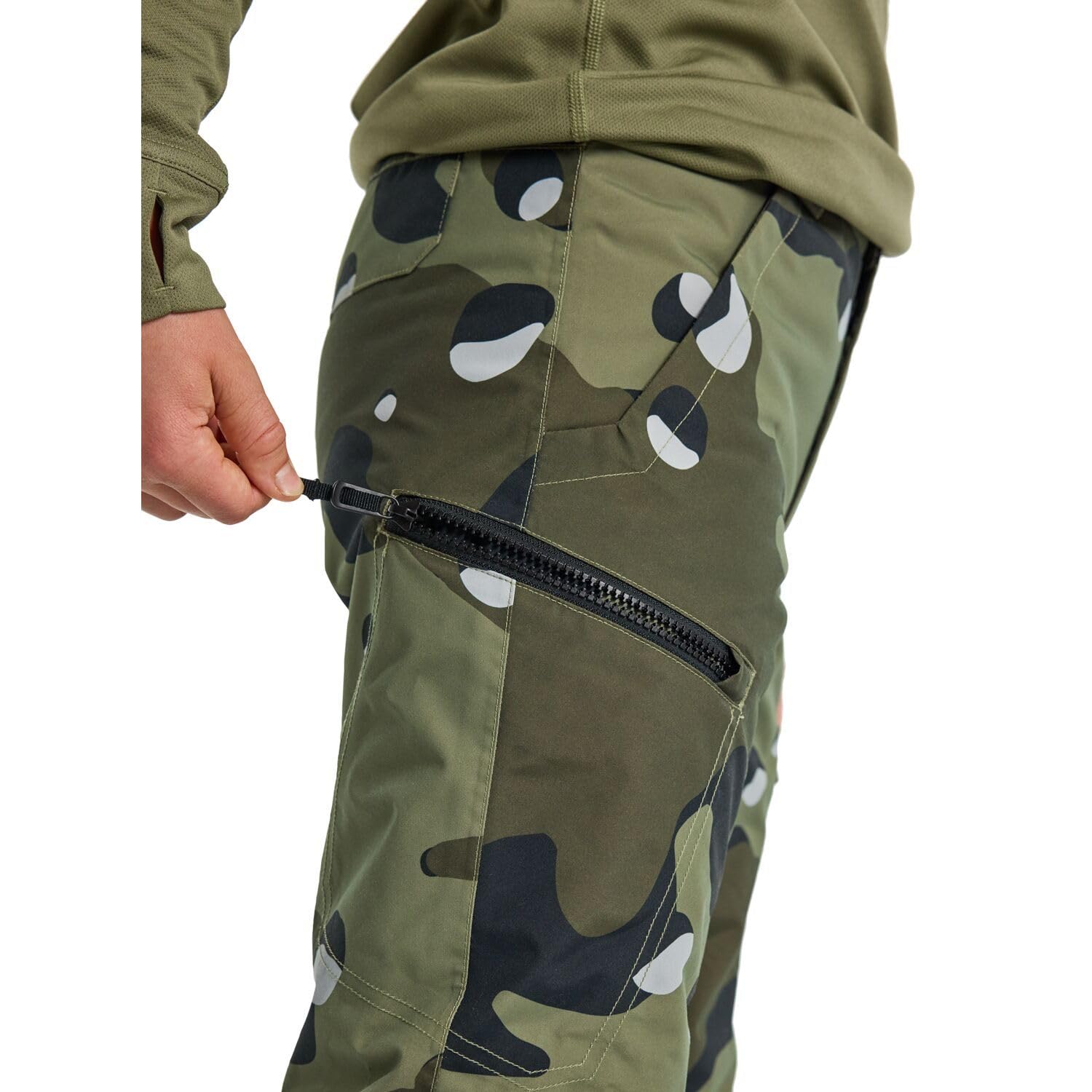 Burton Boys' Exile 2L Insulated Cargo Snow Pants - Waterproof Winter Snowboarding Pants for Kids with Adjustable Waist, Perfect for Skiing, Snowboarding & Outdoor Winter Activities