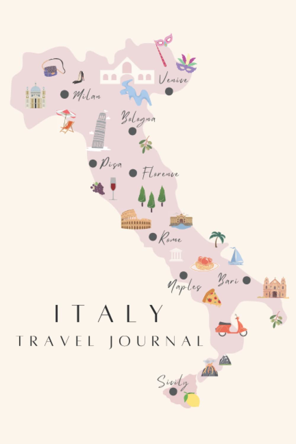 Italy Travel Journal - Leather Bound Notebook for Vacation Memories, Travel Diary & Adventure Logging - Perfect for Backpacking, Road Trips & Souvenir Collecting