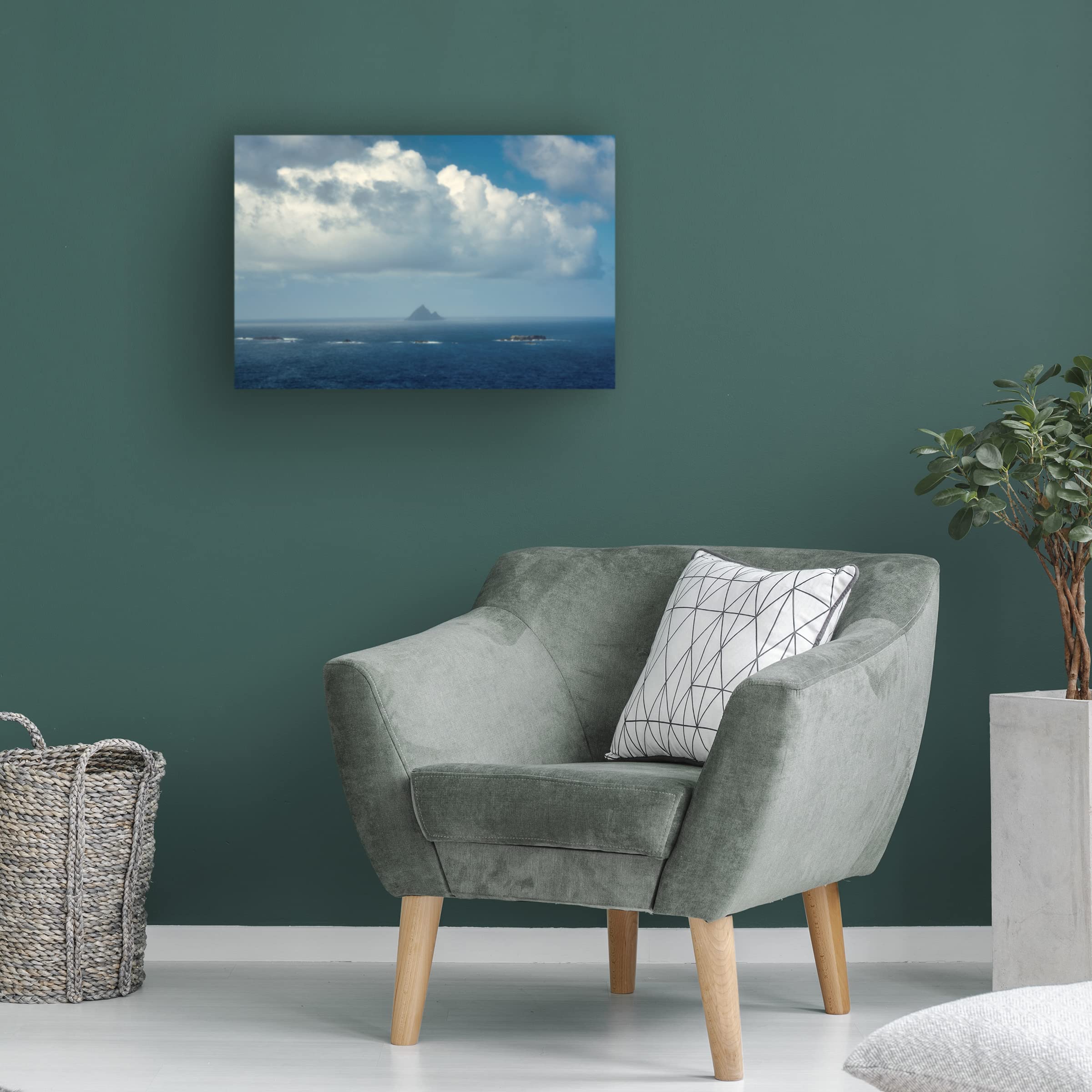 Dennis Frates 'Rock Formation 1' Canvas Wall Art Print - Modern Landscape Painting for Home & Office Decor | Perfect for Living Room, Bedroom or Office Wall Decor