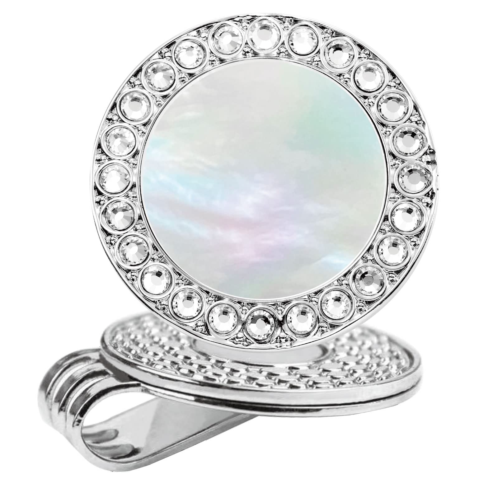 Pearl Crystal Golf Ball Marker Hat Clip - Premium Golf Accessories & Gifts for Women | Perfect for Golf Tournaments, Practice & On-Course Play