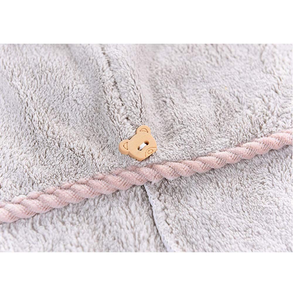 4 Pack Super Absorbent Microfiber Hair Towel Cap - Quick Dry Hair Wrap for Women with Long Hair, Adjustable Button Design - Perfect for Shower, Swimming & Salon Styling