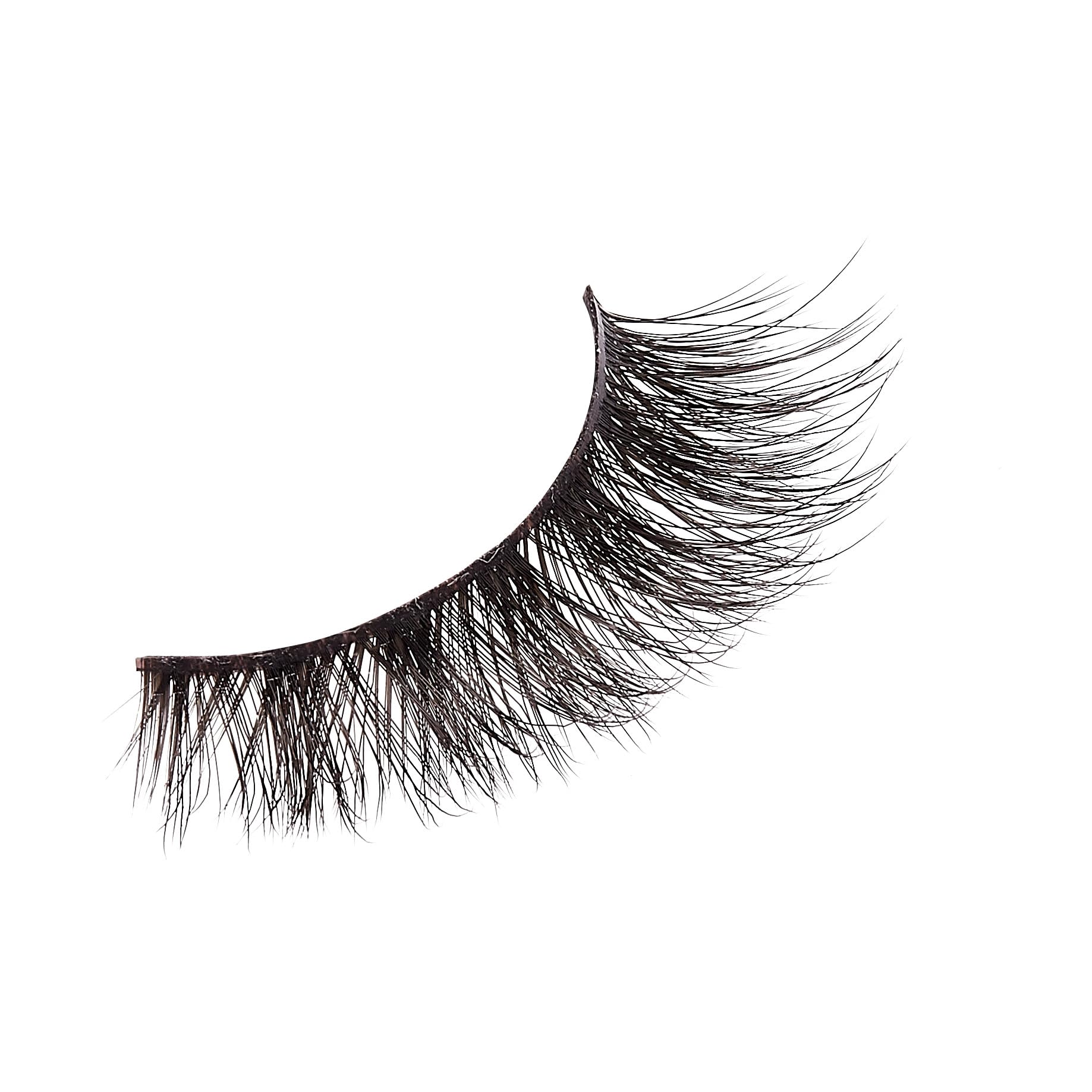 KISS Lash Couture LuXtensions False Eyelashes - Flat Lash Technology, Ultra Thin Band, Natural Extension Fibers | Reusable & Contact Lens Friendly | Style 'Velvet' (1 Pair) - Perfect for Weddings, Parties & Everyday Glam