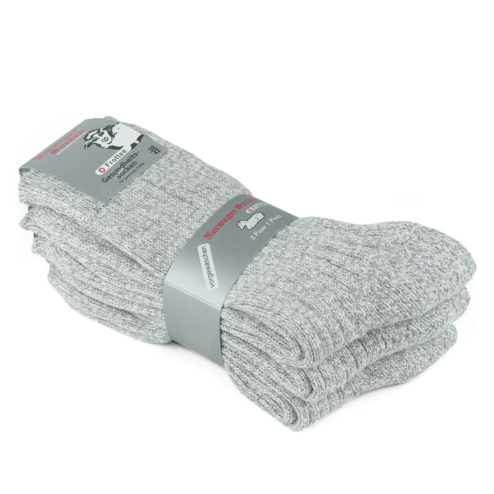 GoWith 3 Pairs Men's Thick Merino Wool Socks - Warm Winter Crew Socks for Hiking, Skiing & Outdoor Activities | Thermal Full-Terry Fuzzy Knit Socks for Cold Weather Comfort