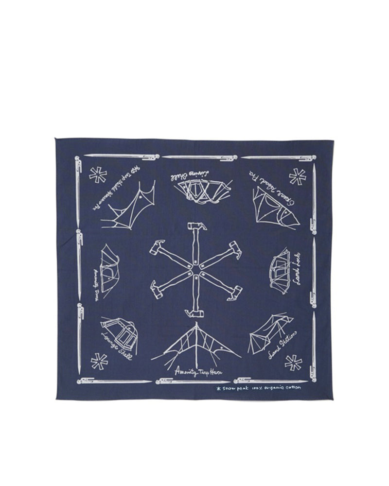 Organic Cotton Noasobi Bandana - Soft, Breathable & Stylish for Outdoor Activities, Hiking, and Fashion Accessories