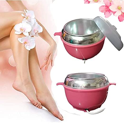 KOSTECH Electric Wax Warmer Heater - Portable Hot Oil & Wax Machine for Hair Removal with Hard Wax Beans, Automatic Waxing Kit for Women (Peach) | Perfect for Home Spa, Salon, and DIY Beauty Treatments