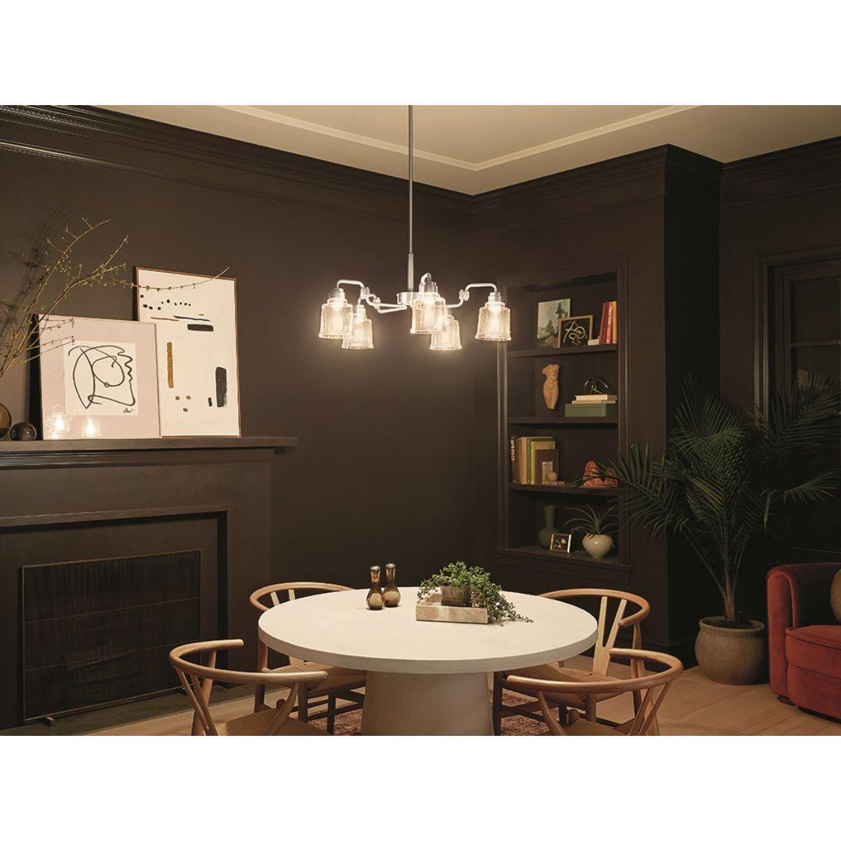 Elegant Aivian Crystal Chandelier - Modern Ceiling Light Fixture for Dining Room, Living Room & Bedroom Decor | Energy Efficient LED Lighting