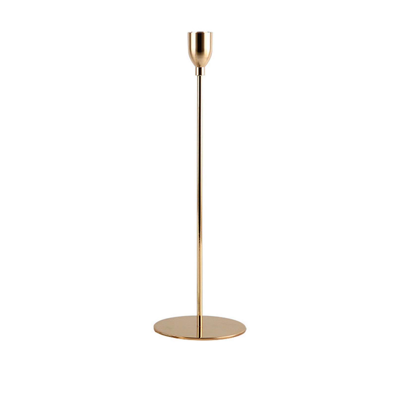 Elegant Golden Metal Candle Holder - Premium Anti-Corrosion Wedding Candle Stick with Fine Craftsmanship for Home Decor, Dining Table Centerpiece & Romantic Ambiance