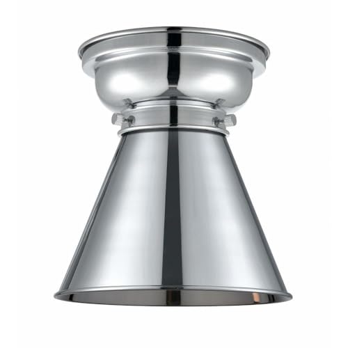 Innovations 623-1F-PC-M13-PC 8 Inch Flush Mount Ceiling Light Fixture - Polished Chrome Finish, Modern Appalachian Design - Perfect for Bedroom, Hallway, or Entryway Lighting
