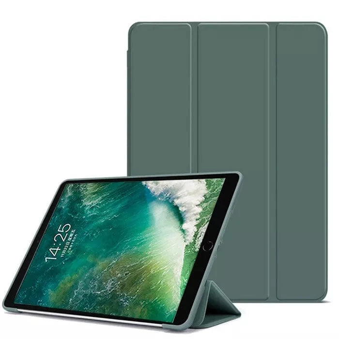 Shockproof TPU Case for iPad 5th Generation 9.7 Inch - Dark Green Protective Cover | Durable & Slim Design for School, Work & Travel