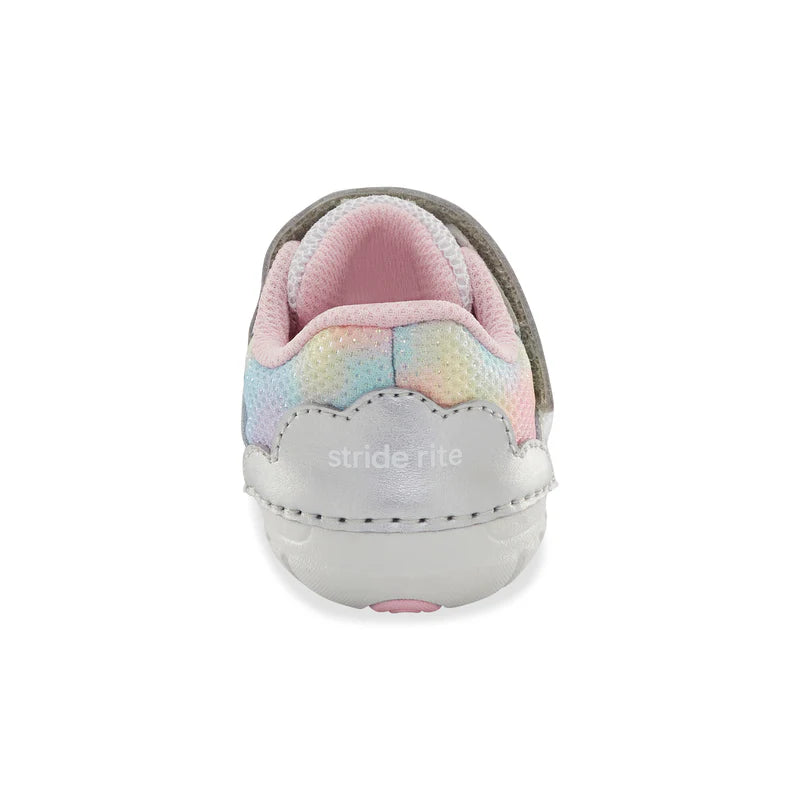 Stride Rite Rainbow Rosa Soft Motion Baby Sneakers - Lightweight Walking Shoes for Toddlers & Infants - Perfect for First Steps, Playtime & Outdoor Adventures