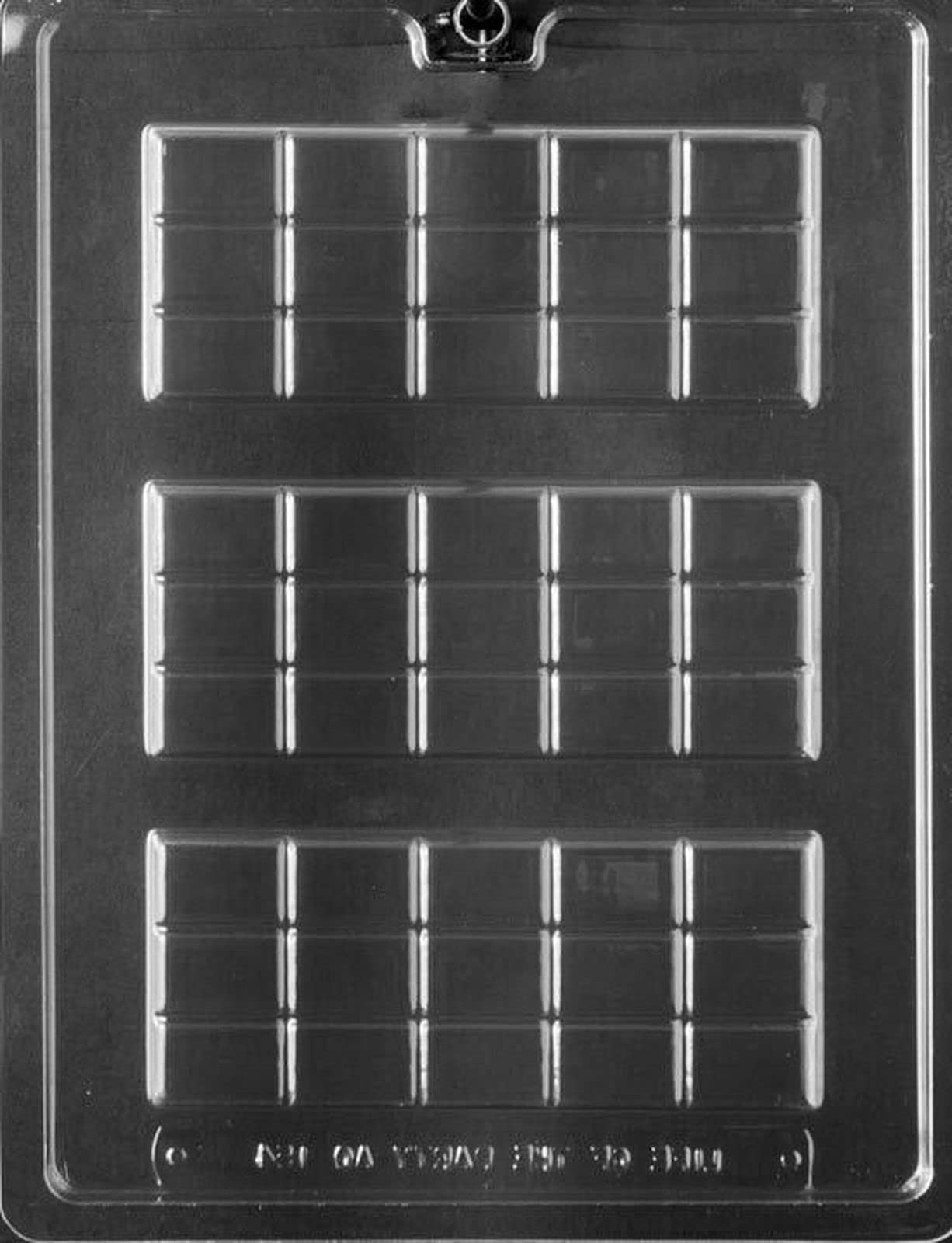 15-Piece Chocolate Molds Set - Break-Apart Hershey-Sized Candy Bar & Cookie Molds - BPA-Free Plastic for Baking, DIY Treats & Party Favors