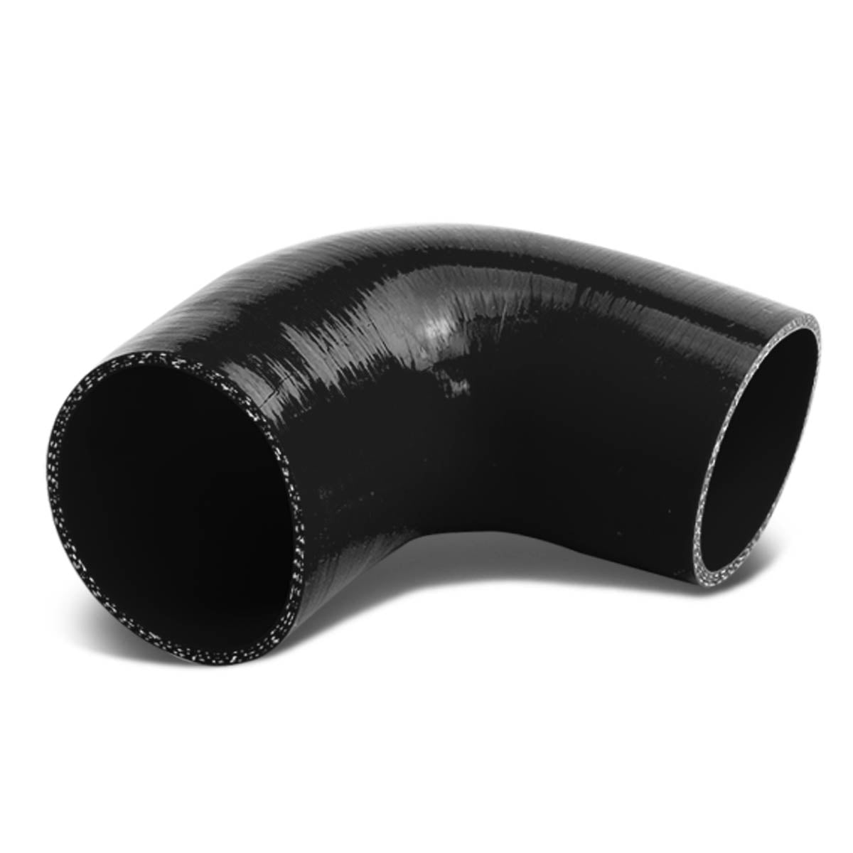 1 in. to 3 in. 90 Degree Elbow 3-Ply High Temperature Silicone Reducer Hose - Perfect for Automotive, Marine & Industrial Applications