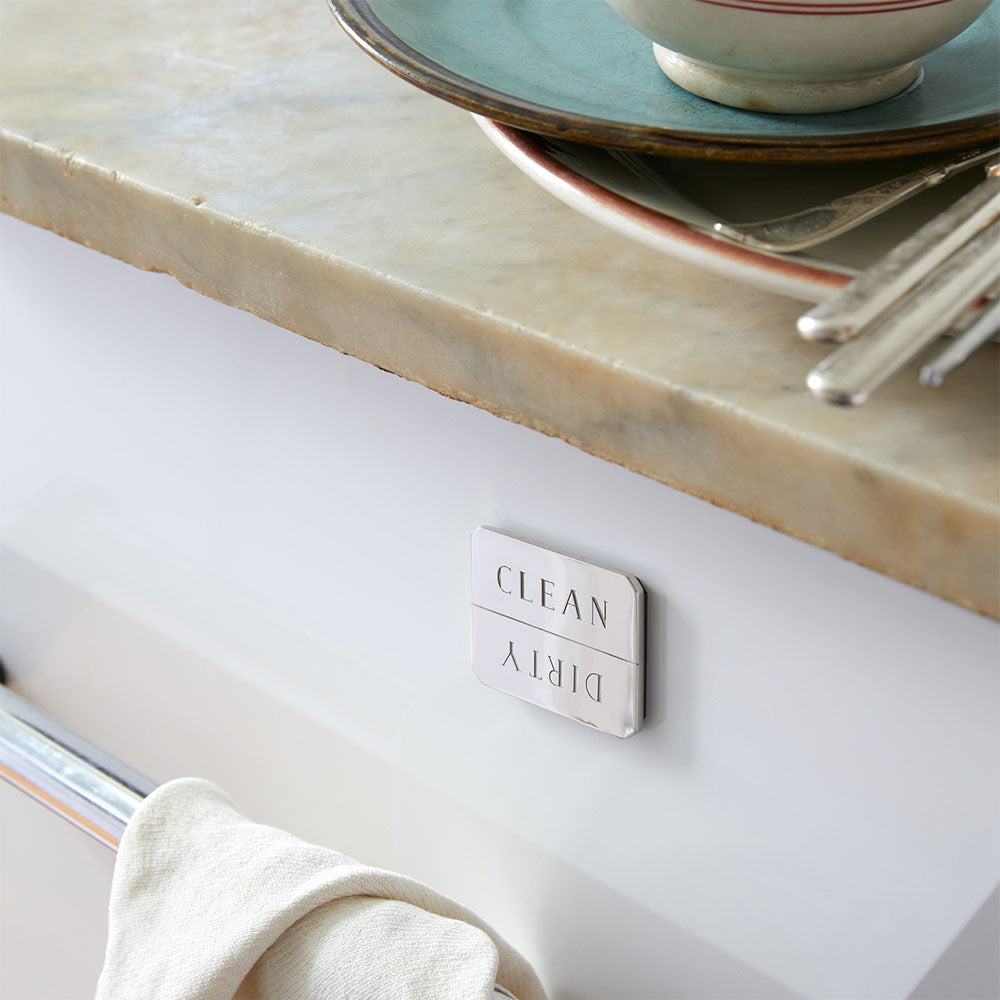 Clean/Dirty Dishwasher Magnet - Kitchen Sign for Dishwasher Status - Perfect for Home, Office & Restaurant Use