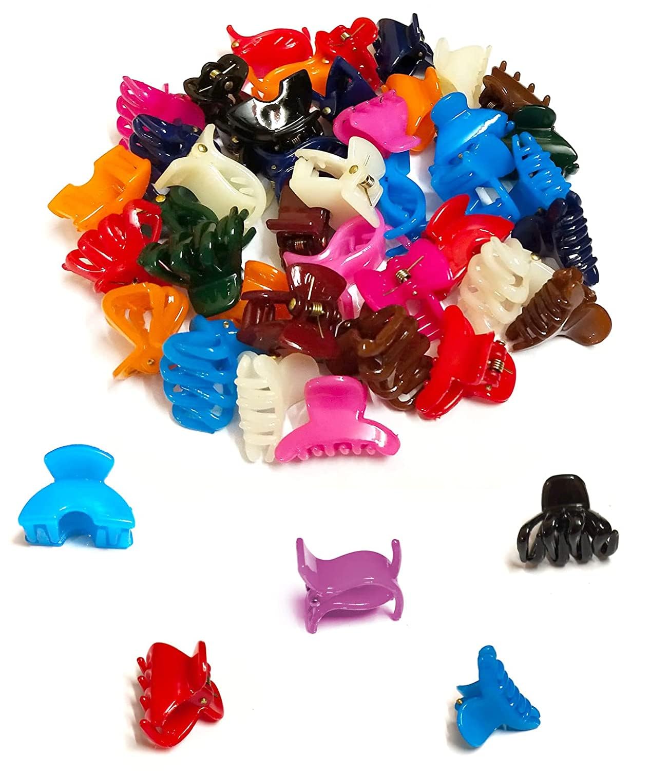 30-Piece Mini Hair Clips Set - Magnoloran Snap Bows, Claw Clips & Barrettes for Toddlers, Girls, Women | Hair Accessories for School, Parties & Daily Styling