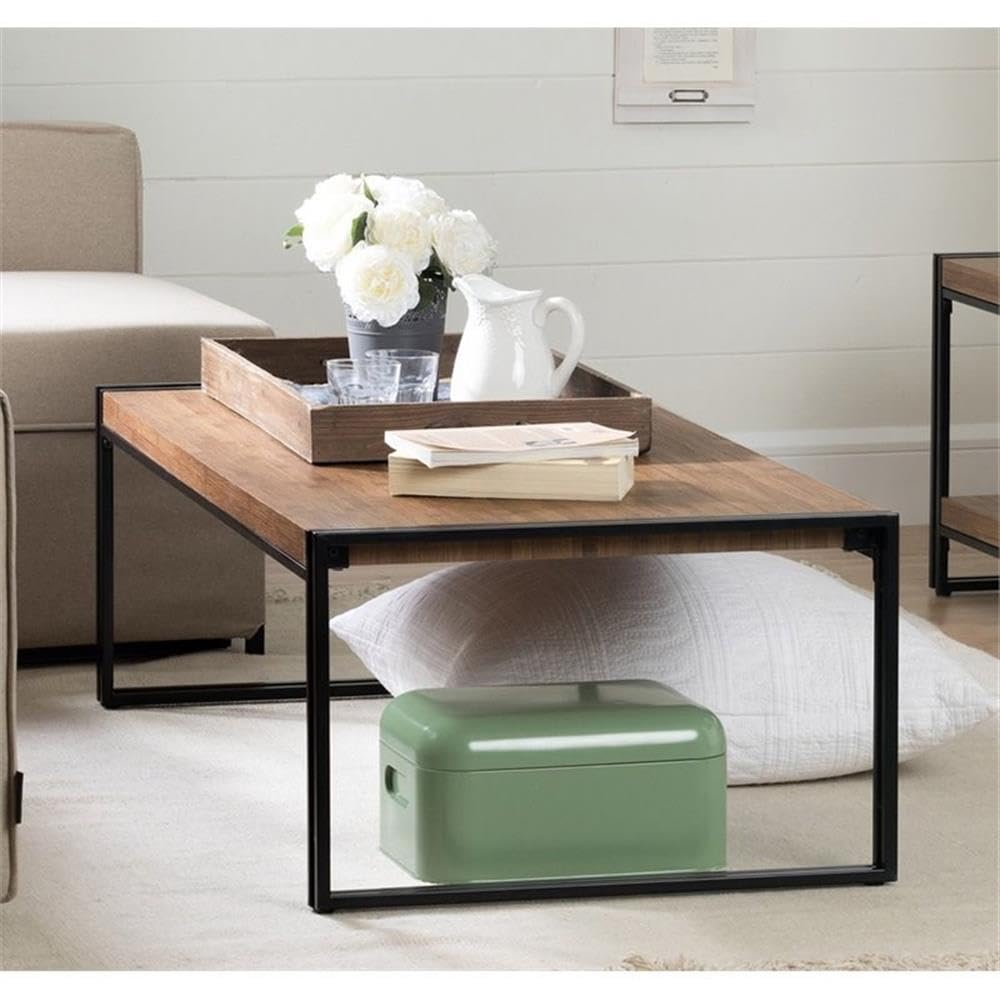 Rustic Bamboo TV Stand and Coffee Table 2-Piece Set for Living Room | Modern Home Entertainment Furniture | Perfect for Small Spaces & Apartment Decor