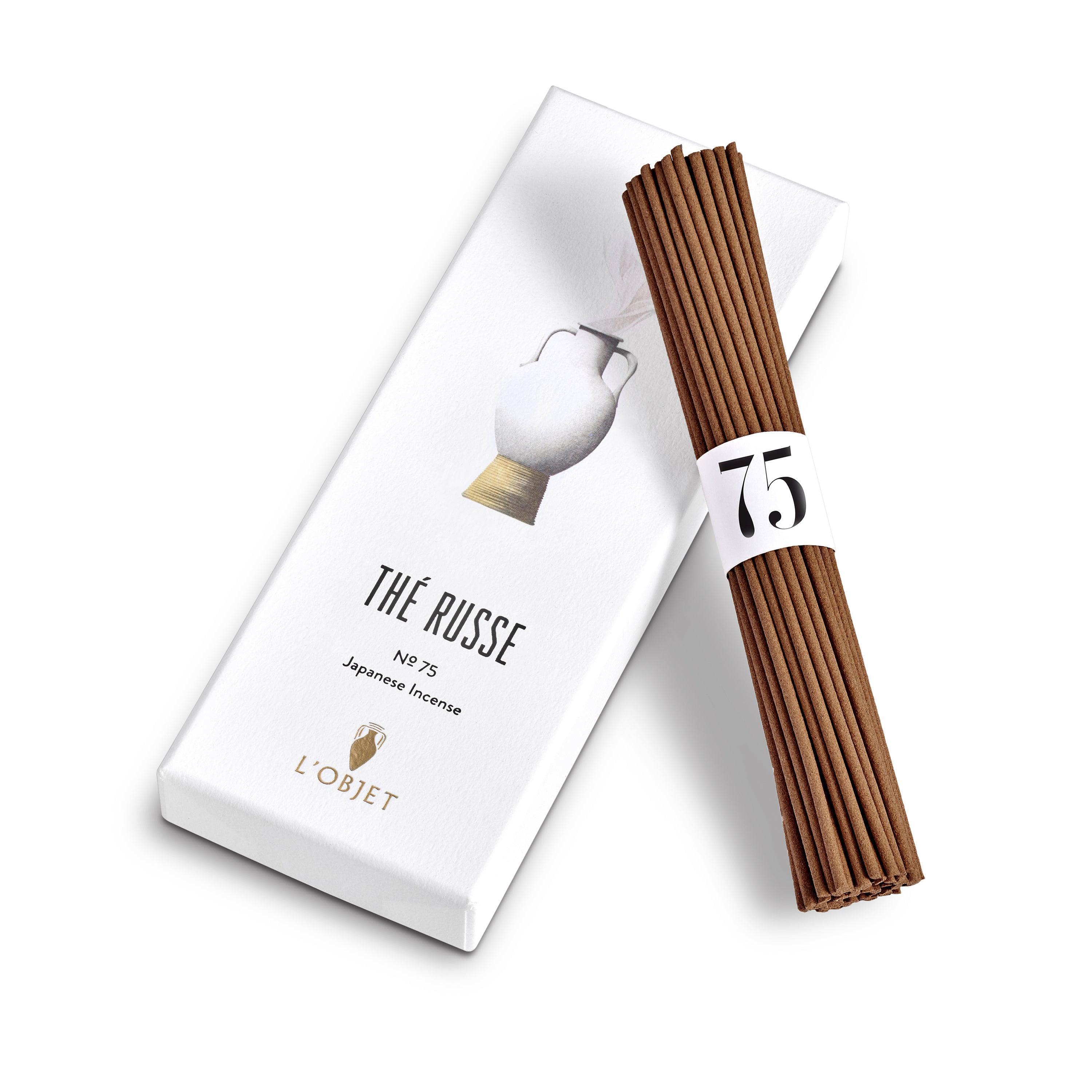 Russian Tea No.75 Premium Incense Sticks (60 Count) - Aromatic Herbal Blend for Meditation, Yoga & Home Fragrance