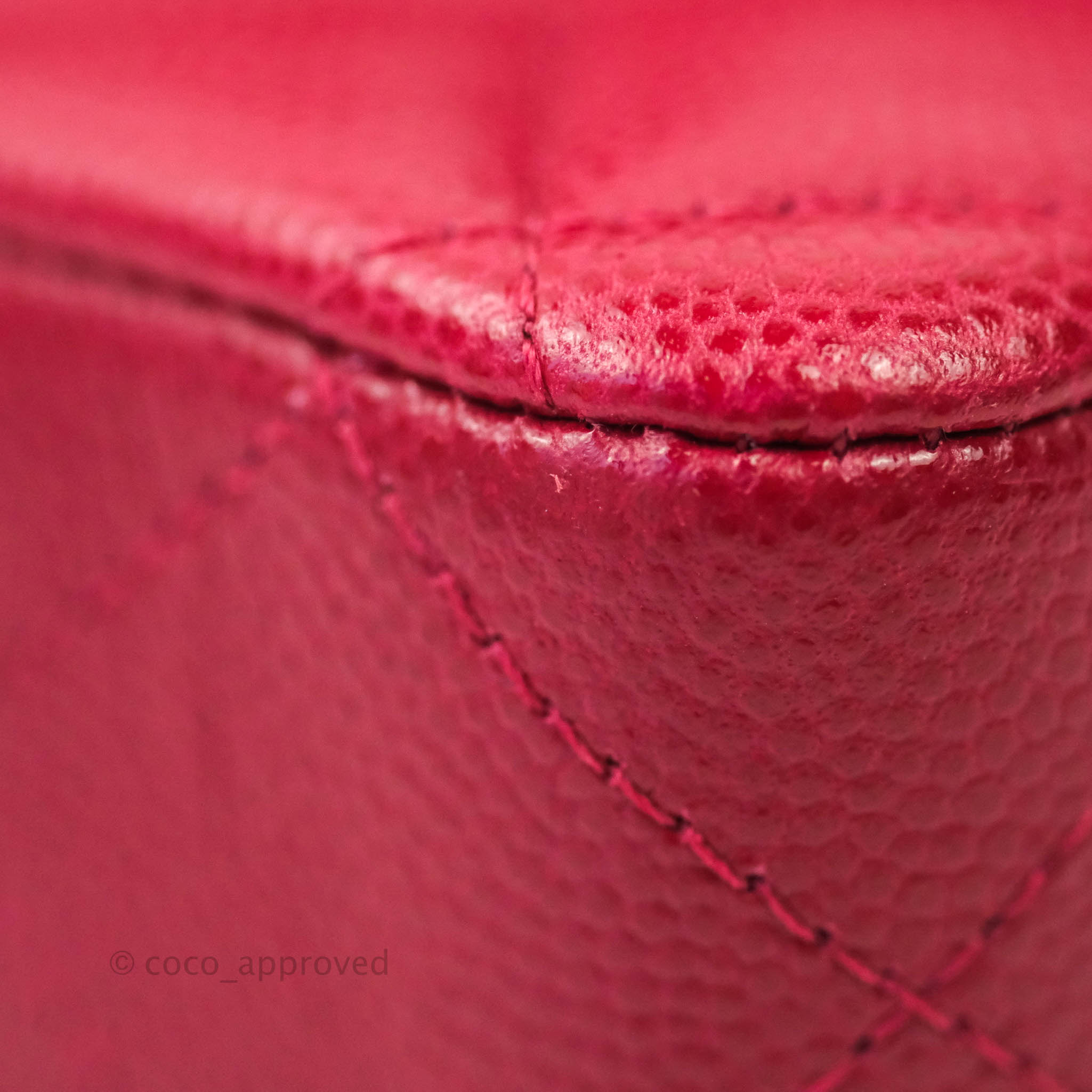 Chanel Classic Medium Double Flap Bag - Red Caviar Leather with Silver Hardware | Authentic Luxury Handbag for Women | Perfect for Parties, Weddings & Everyday Elegance