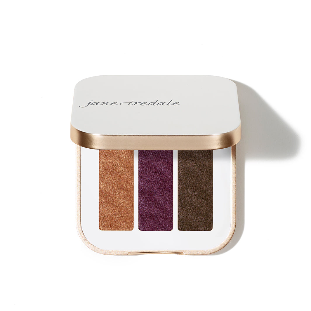 Jane Iredale PurePressed Triple Eyeshadow - Vegan, Mineral-Based Pressed Powder for Natural Eye Makeup | Perfect for Daytime, Evening & Special Occasions