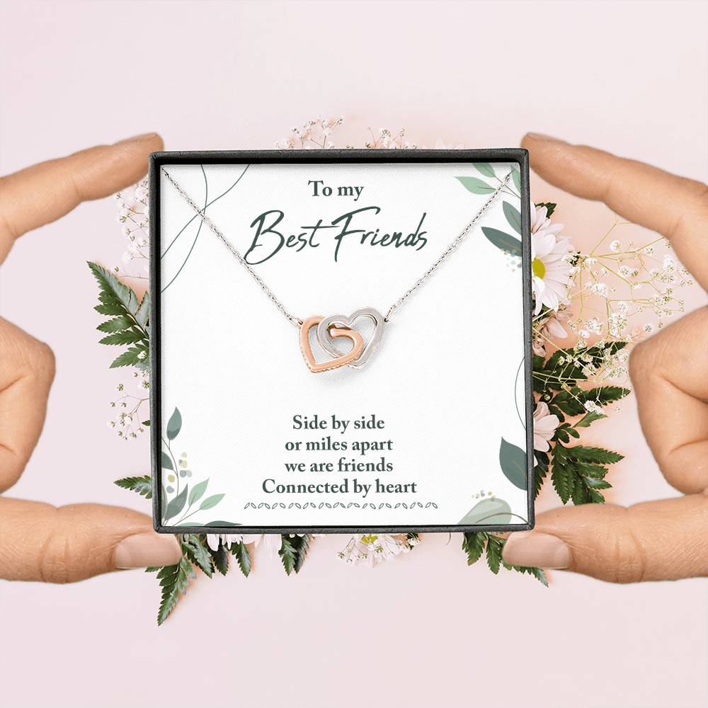Best Friend Gifts - Long Distance Friendship Gifts for Her/Him - Heart Connection Keepsake - Perfect for Birthday, Anniversary & Miss You Moments