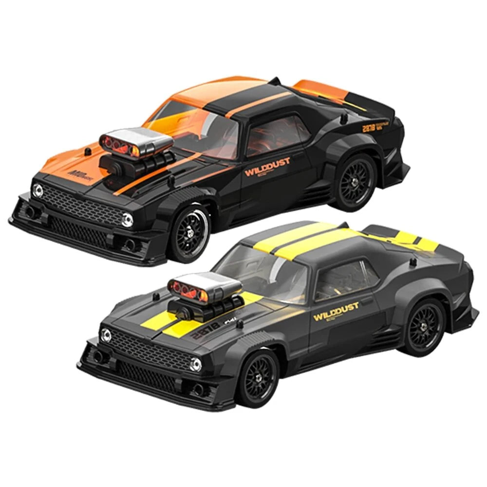 KAMTOM DC163A 1/16 Scale 4WD High-Speed Drift RC Car - 50km/h, ESP Gyro Stabilizer, LED Headlights - Perfect for Indoor/Outdoor Racing, Drifting & RC Car Enthusiasts