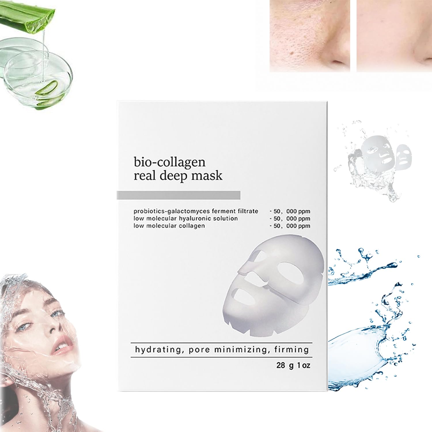 Skaind Collagen Glow Overnight Face Mask - Hydrating & Firming Deep Collagen Treatment for Elasticity & Radiance | Nighttime Skincare Routine for Youthful Glow