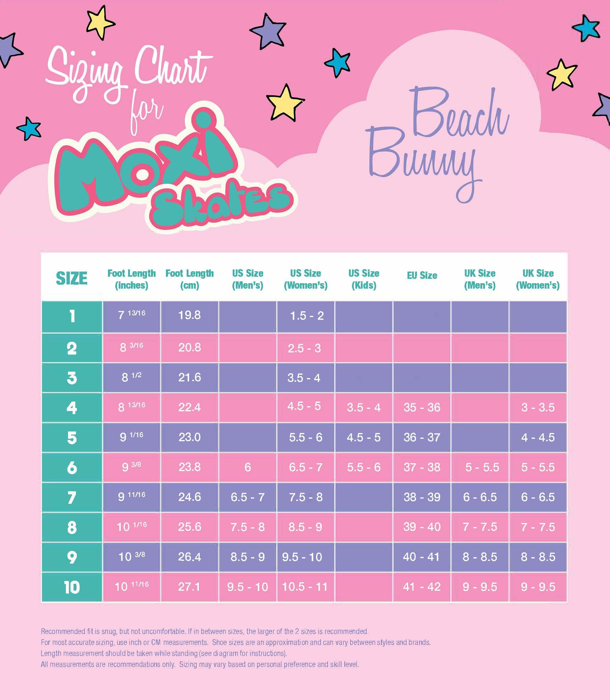 Moxi Beach Bunny Roller Skates for Women - Stylish Quad Skates with Comfortable Padding & Outdoor Wheels | Perfect for Outdoor Skating, Roller Derby & Rink Fun