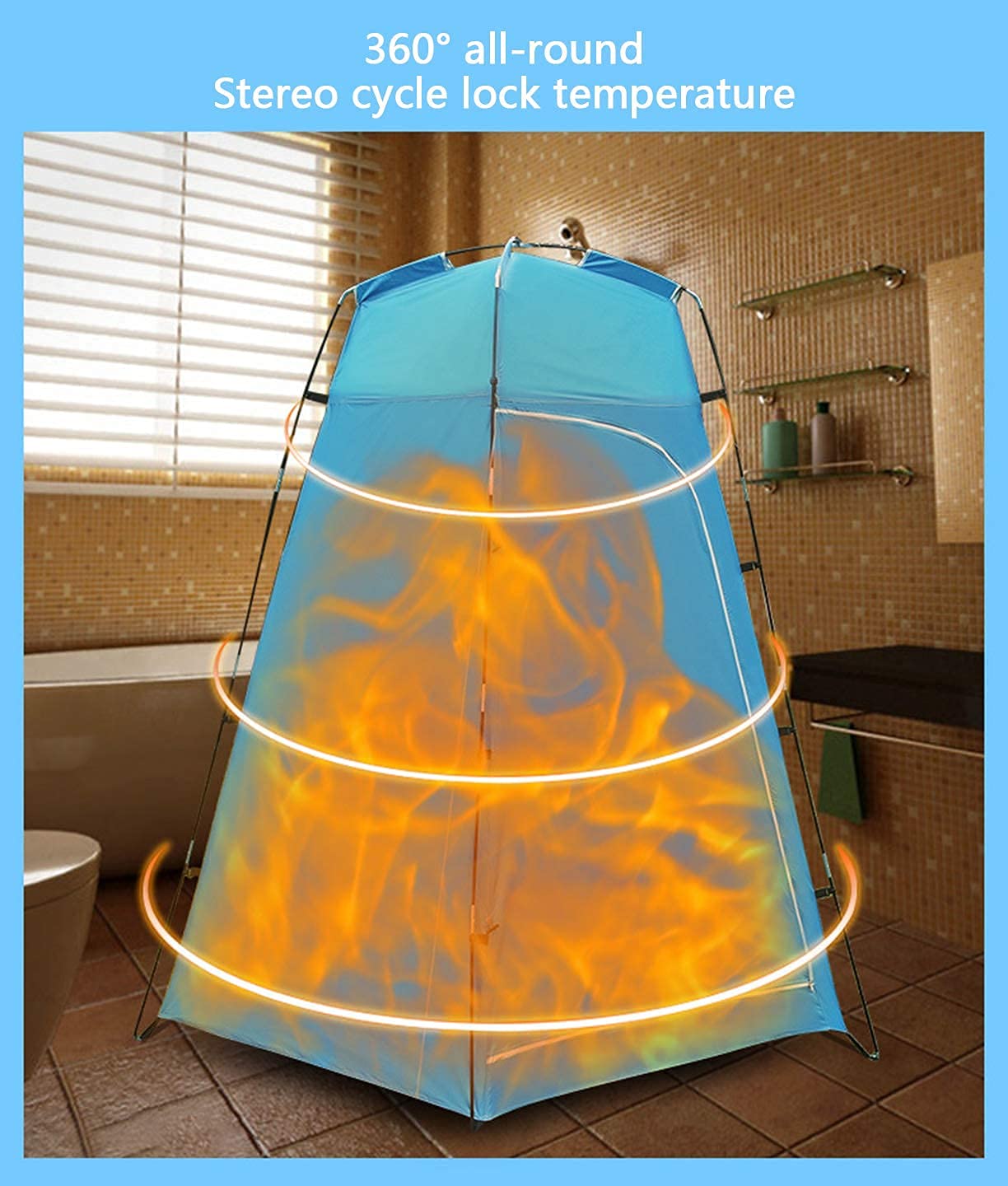 Portable Outdoor Shower Tent & Privacy Changing Room – Instant Setup Camping Toilet Tent with Rain Protection for Beach, Hiking & Backpacking | Perfect for Camping, Beach Trips & Outdoor Adventures