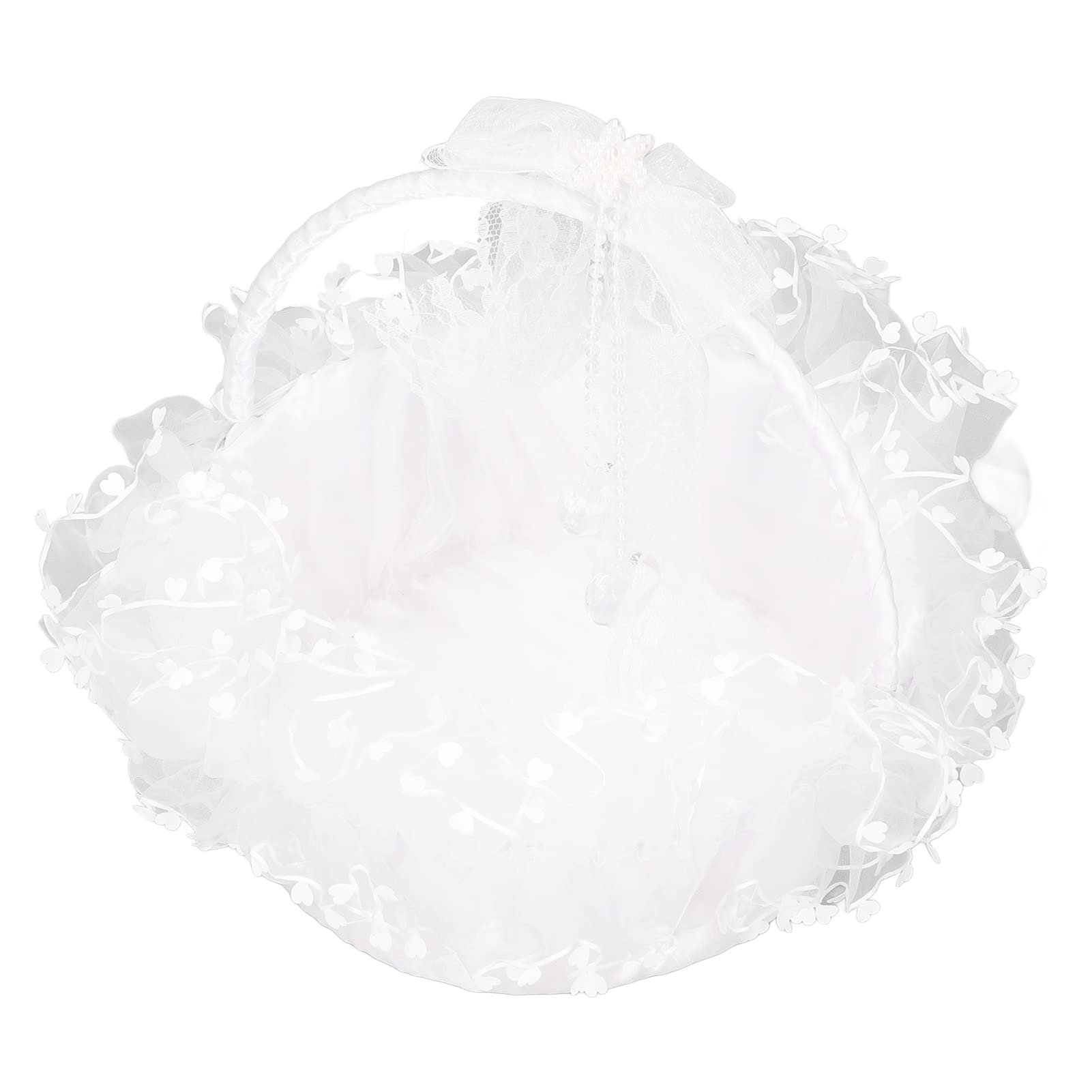 Elegant Lace Wedding Basket - Multipurpose Romantic Flower Basket for Ceremonies, Celebrations & Home Decor | Perfect for Weddings, Anniversaries & Special Events
