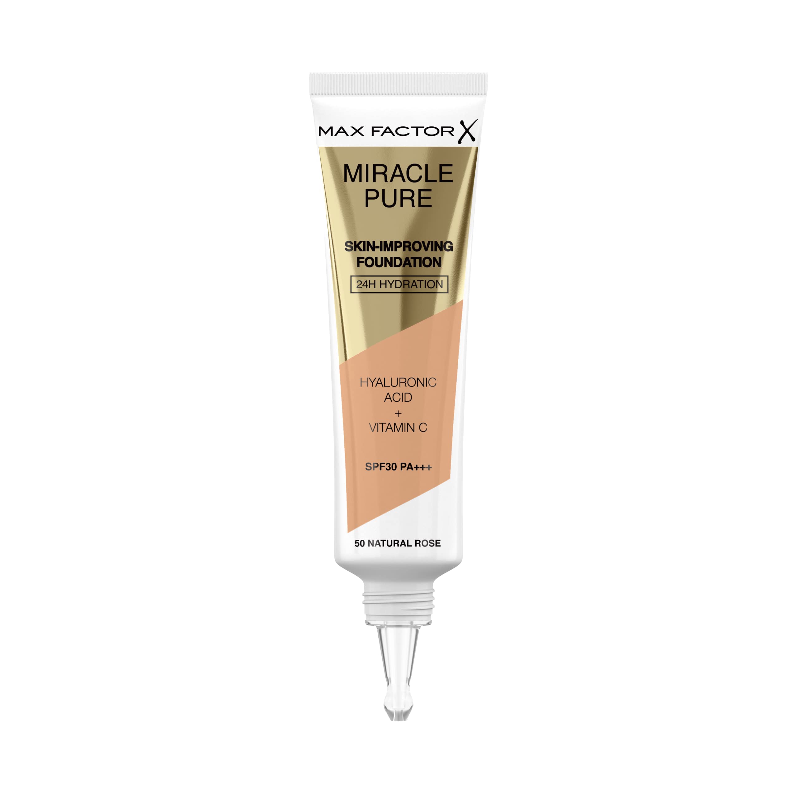 Miracle Pure Natural Rose Foundation - 30ml, Shade 50, Vegan & Cruelty-Free | Perfect for Daily Wear & Special Occasions