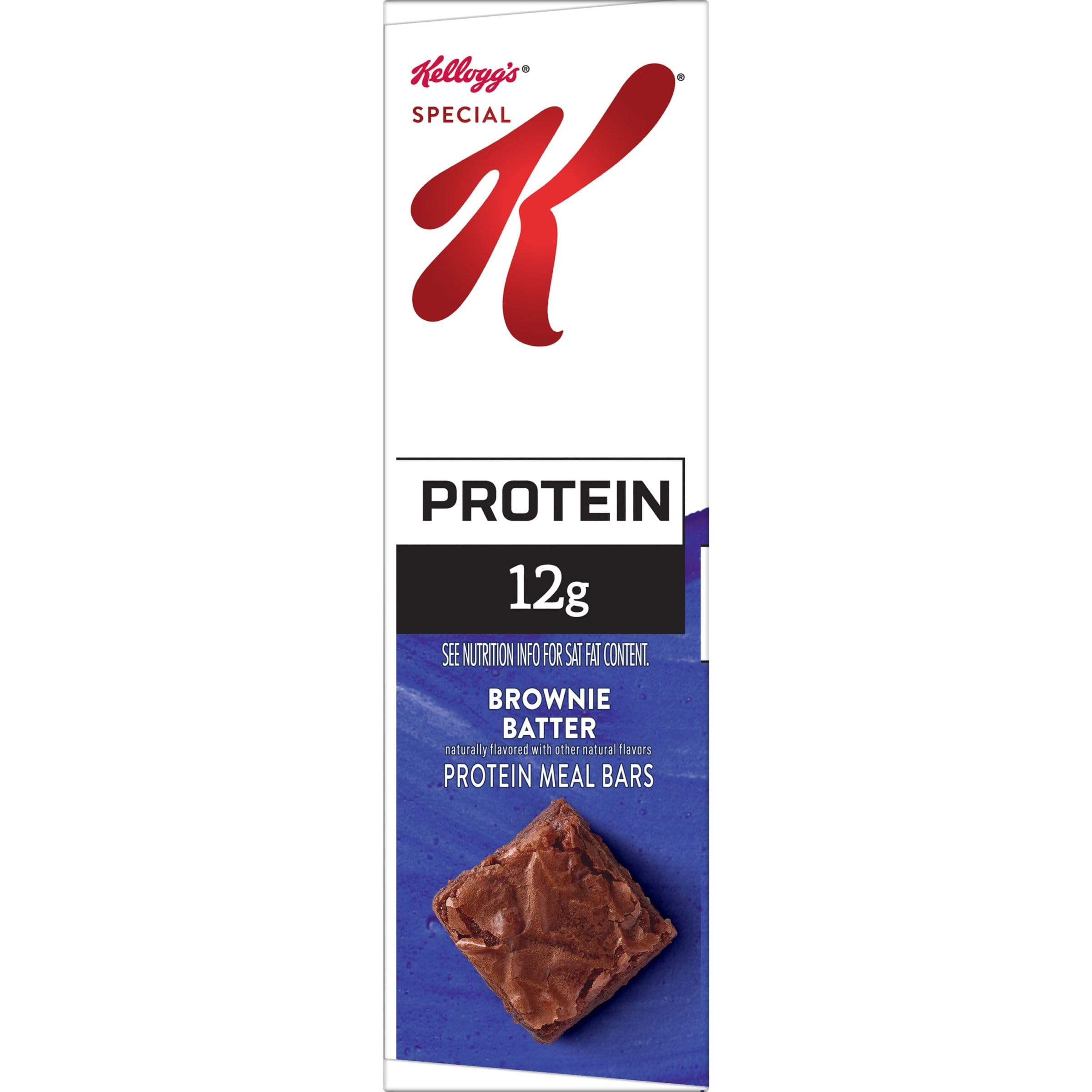 Kellogg's Special K Protein Bars - Brownie Batter Flavor, 9.5oz Box (6 Bars) | High Protein Meal Replacement & Healthy Snacks for Weight Loss, Fitness, and On-the-Go Nutrition