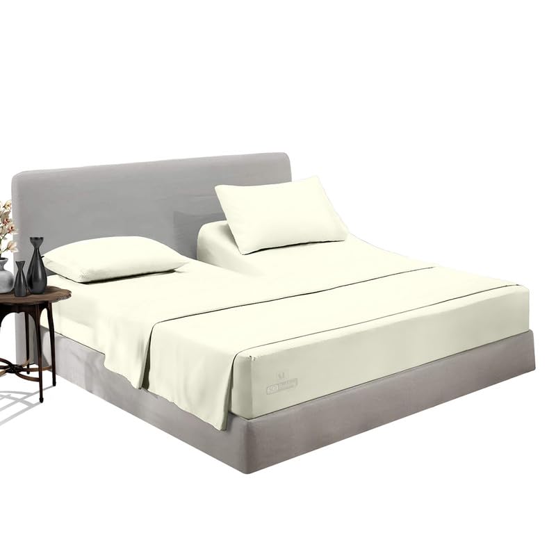 Premium 100% Egyptian Cotton Fitted Sheet for Adjustable Beds - 28