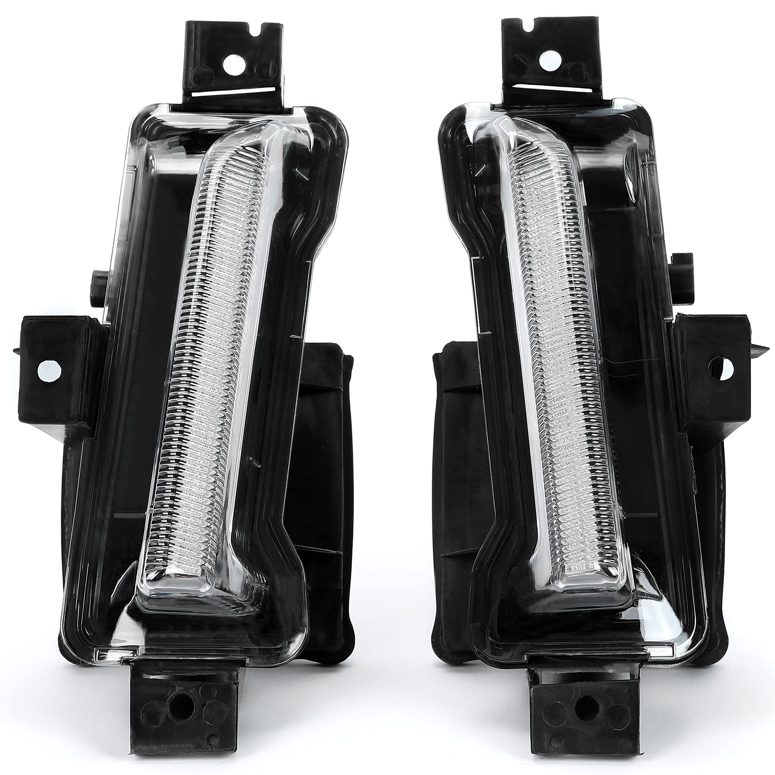 HECASA LED Fog Lights DRL for 2016-2022 Chevy Camaro ZL1 | Replacement for GM2562109 GM2563109 | Clear Lens Black Housing | No Turn Signal | Perfect for Night Driving & Off-Road Adventures