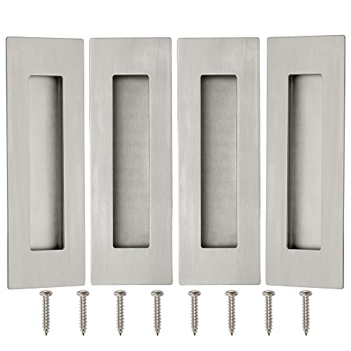 Brushed Stainless Steel (4 Pack)
