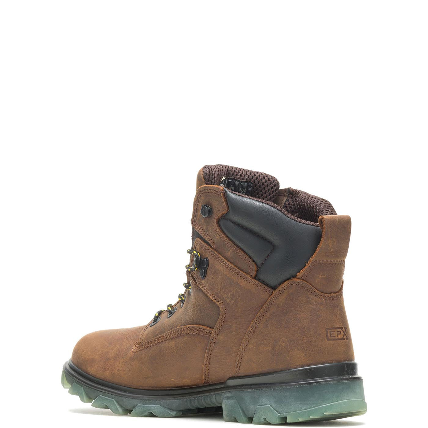 Waterproof Soft Toe Work Boots for Men - I-90 EPX 6 Brown Safety Shoes - Ideal for Construction, Landscaping & Outdoor Work