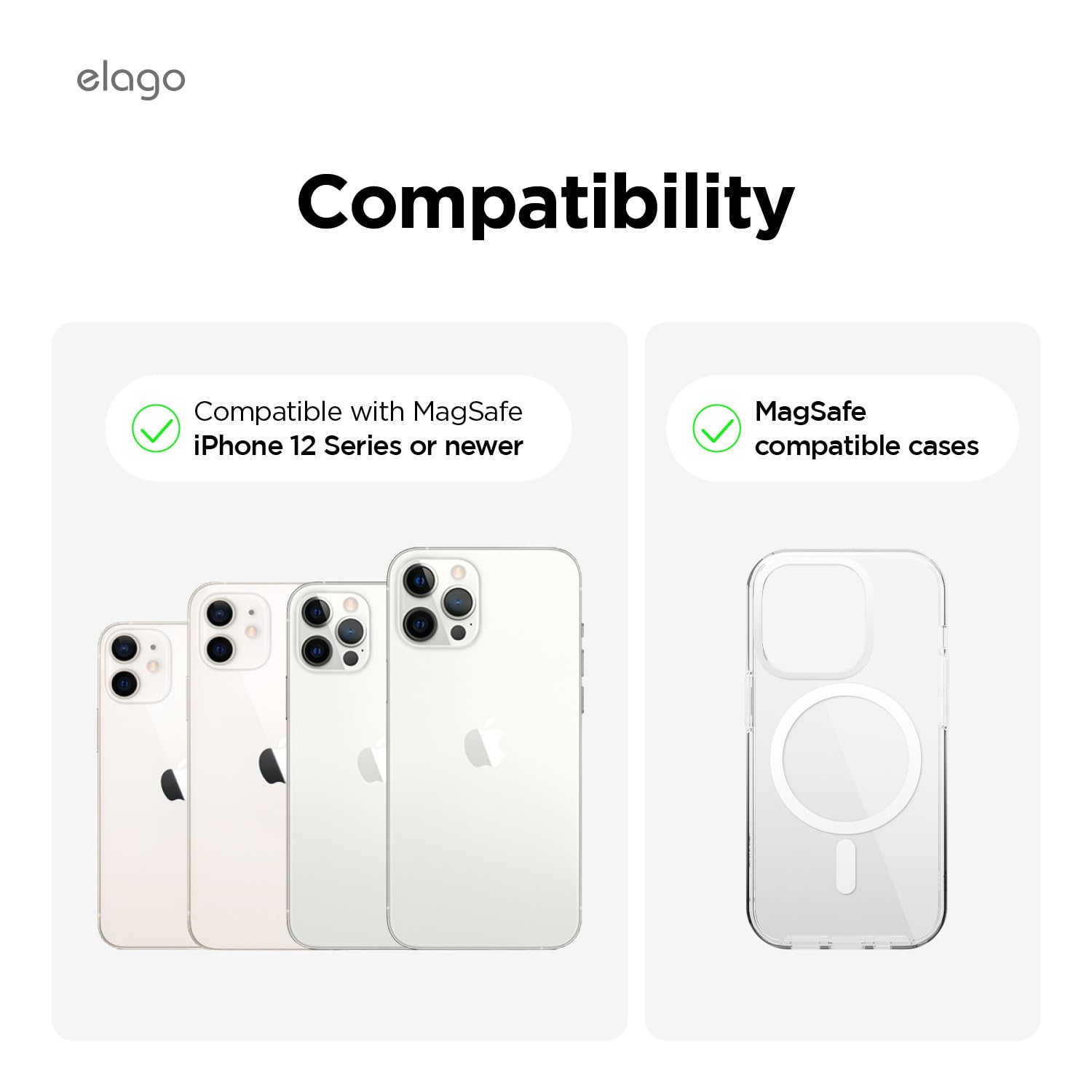 elago Grip Stand for MagSafe Charger | iPhone 16/15/14/13/12 Series Phone Holder | Nightstand Mode Compatible | Stone Design | Perfect for Bedside Charging & Nighttime Use (Charging Cable Not Included)
