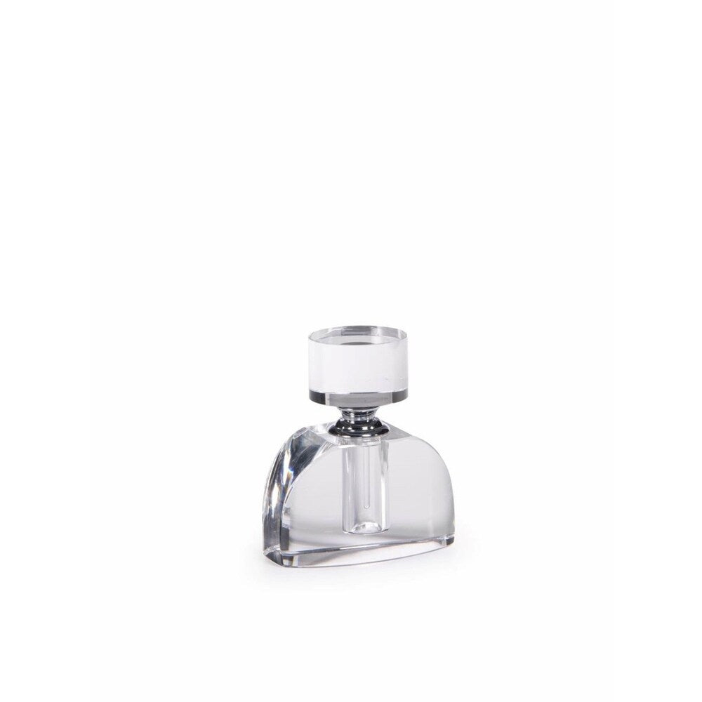 Amari 3.5 Inch Tall Glass Perfume Bottle with Bell Shape - Elegant Decorative Container for Essential Oils, Fragrances & Home Decor