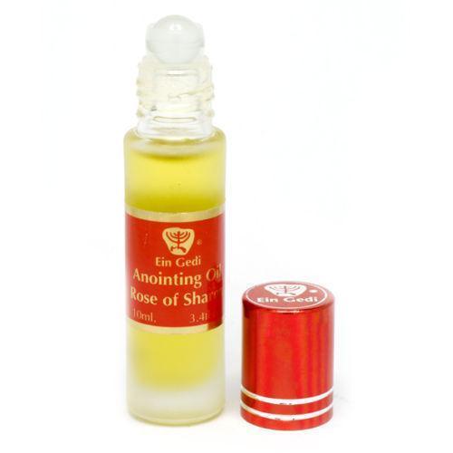 Ein Gedi Holy Land Anointing Oil - Rose of Sharon Roll-On 10ml, Blessed in Jerusalem | Spiritual Prayer, Worship & Healing Ceremony Essential Oil