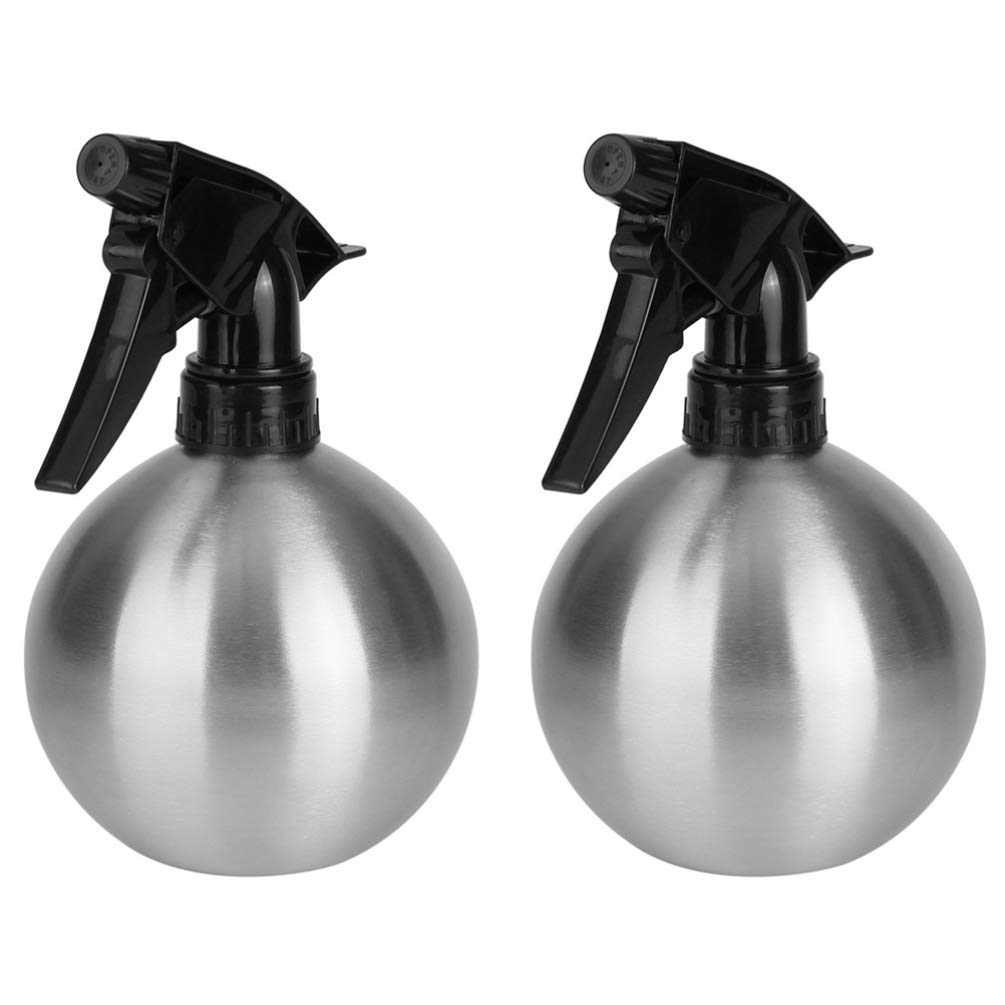 Hemoton 500ml Stainless Steel Handheld Spray Bottle - Indoor/Outdoor Plant Mister, Garden Watering Can with Pump Trigger for Plants, Cleaning & Hairdressing | Perfect for Home Gardening, Pet Grooming & Household Cleaning