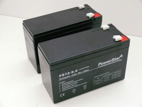 PowerStar PS12-9 12V 9Ah Replacement Battery - 2 Pack for Razor Scooter Models ES300, E200, E300, Bella, Betty | Long-Lasting Power for Kids Electric Scooters, Perfect for Commuting & Outdoor Fun