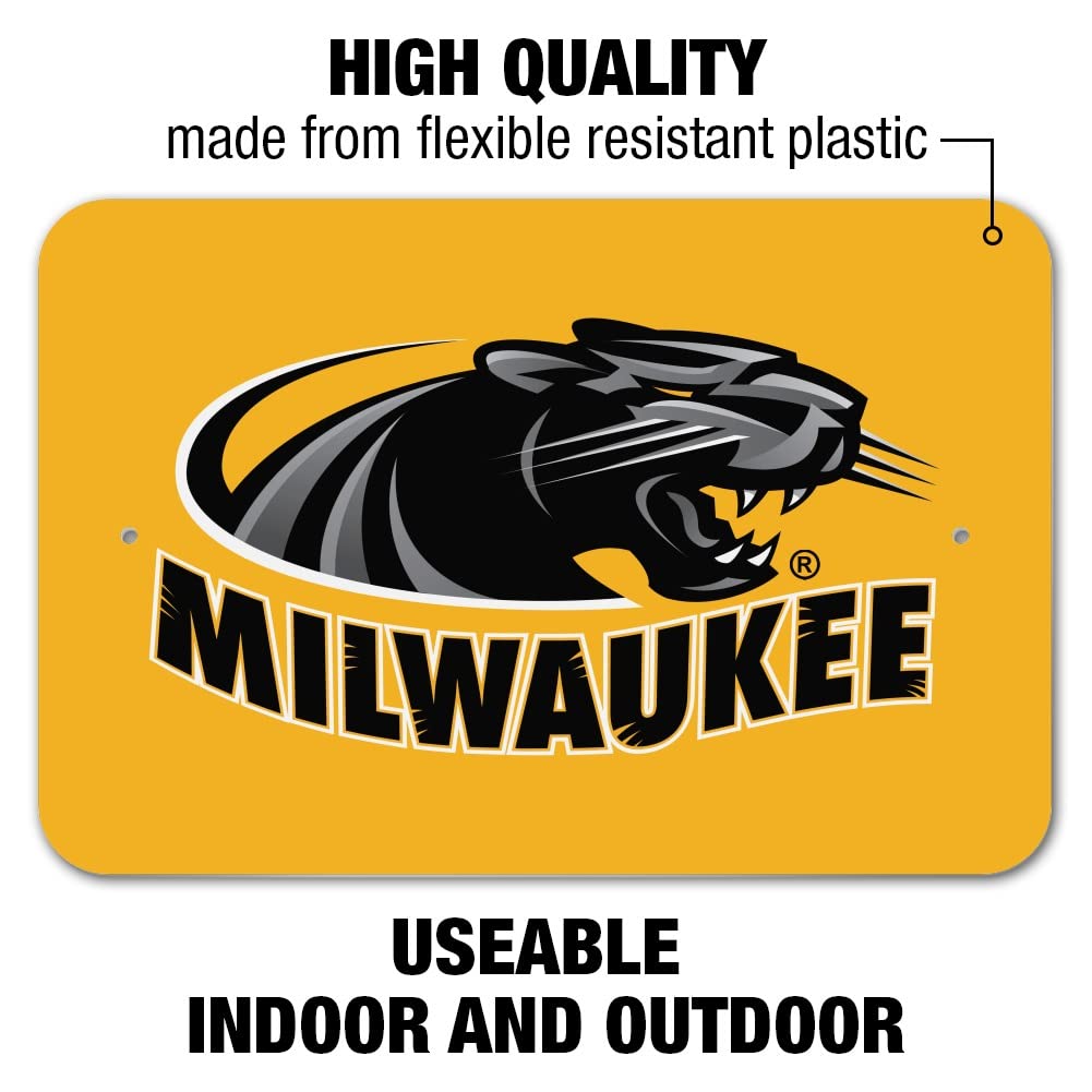 University of Wisconsin Milwaukee Official Logo Wall Sign - Premium Home & Office Decor for Alumni, Fans & Businesses - Perfect for Dorm Rooms, Offices, Gifts & School Spirit Displays